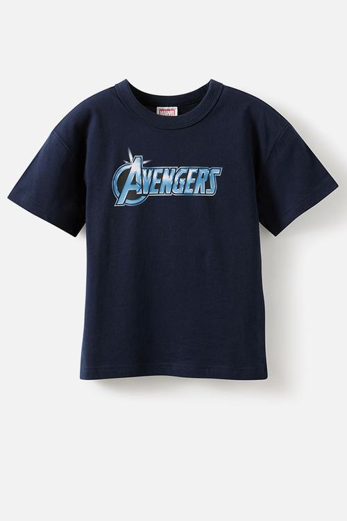 Licensed Drop Shoulder Short Sleeve Tee -  Lcn Mar Squid Ink/Advengers Squad