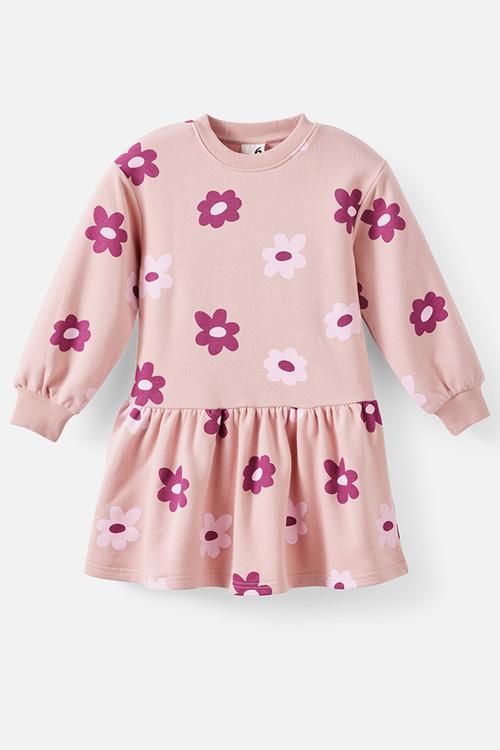 Sally Long Sleeve Dress - Zephyr/Tea Party Pink Floral