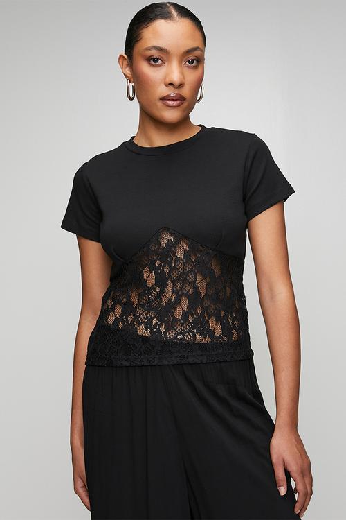Lace Blouse - Black