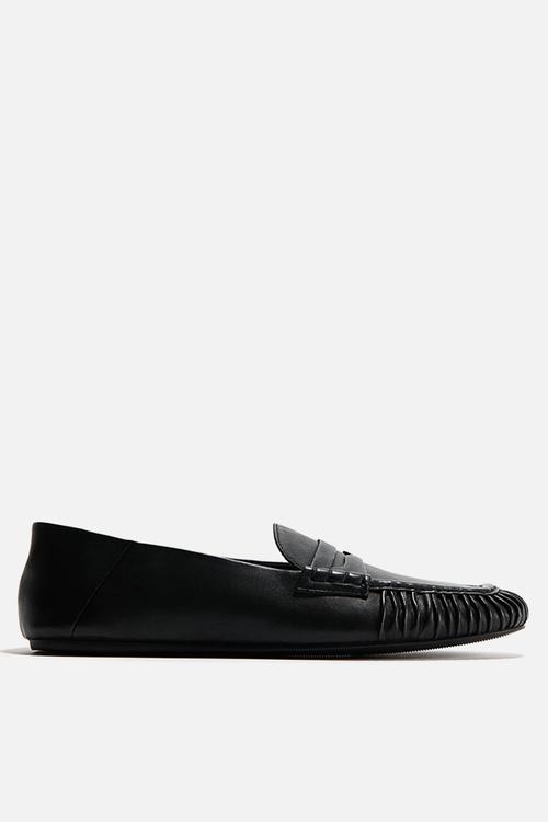 Leather loafers - black