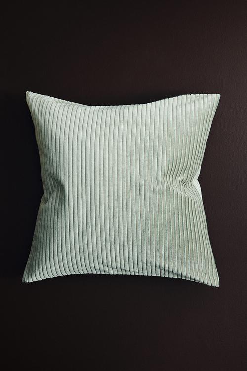 Corduroy cushion cover - light khaki green