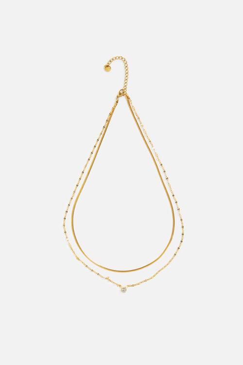 Stylish valentino necklace  - gold