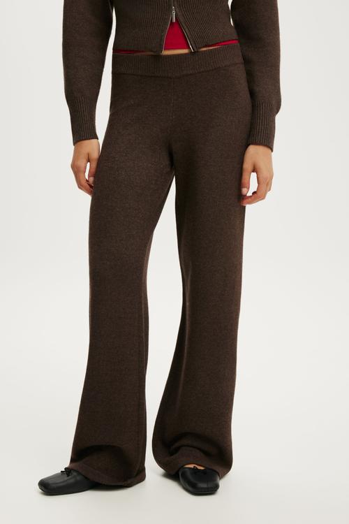 Lotus Knit Pant - Dark Oak