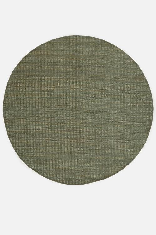 Boston Round Jute Rug - Olive