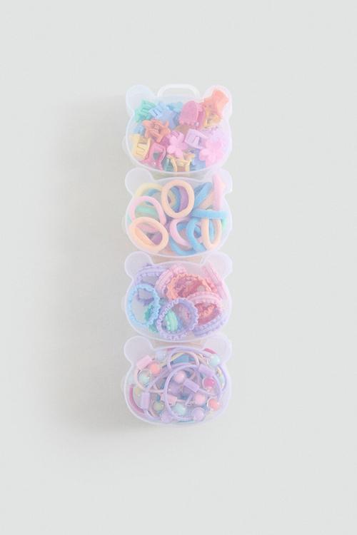 Hair Tie Mix - Medium Pink