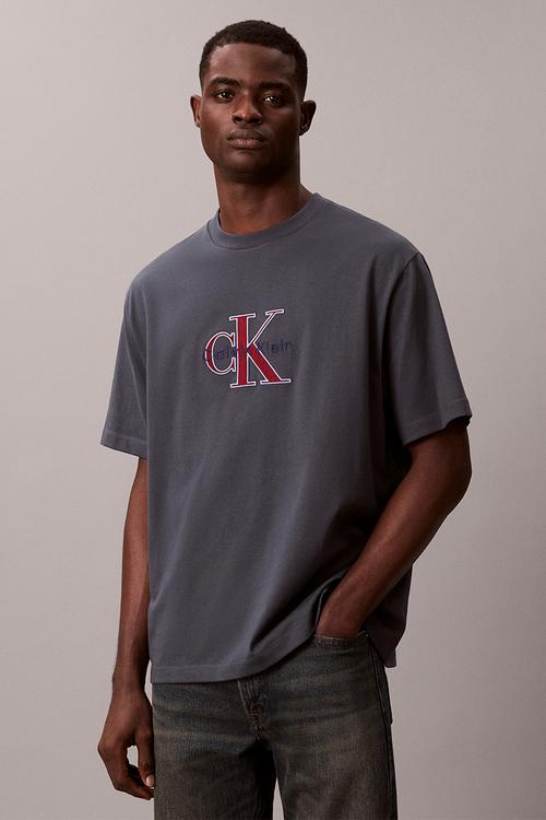 Short Sleeve 16S Tricolor Monologo Graphic Tee - Harlem Night Blue