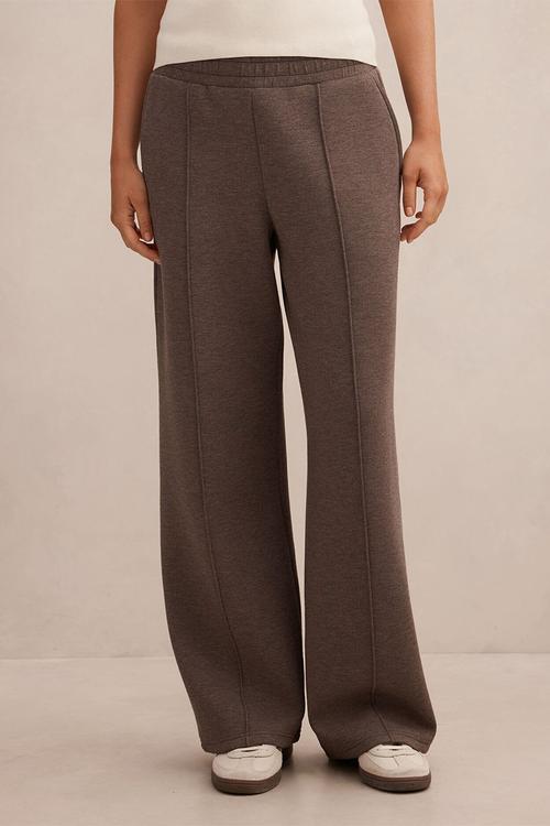 Hunter wide leg lounge pants in mocha mist
