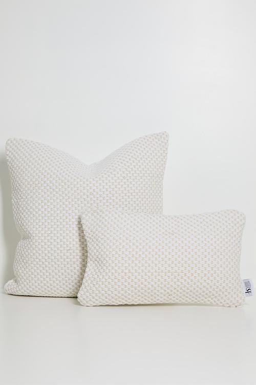 Tonga Woven Cushion Cover - Ecru