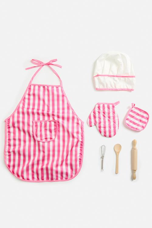 Chef set - pink gingham