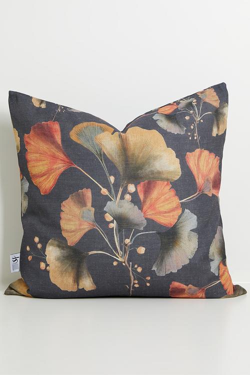 Ginko Leaves Scatter Covers - dark green