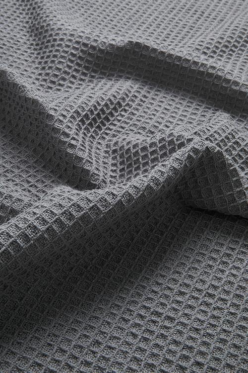 Wisp Waffle Cotton Throw Grey