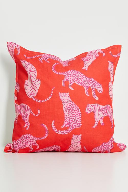 Red Leopard - Cushion Cover