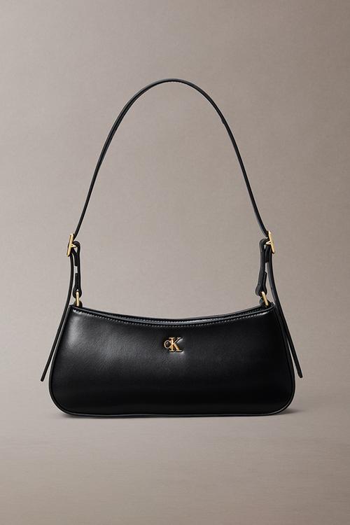 Ck small shoulder bag- black / antique light gold