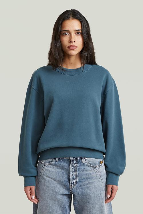 Washed relaxed r sw wmn - rank blue gd