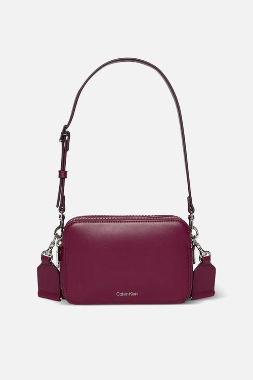 Webbing double strap camera bag- alluring pink
