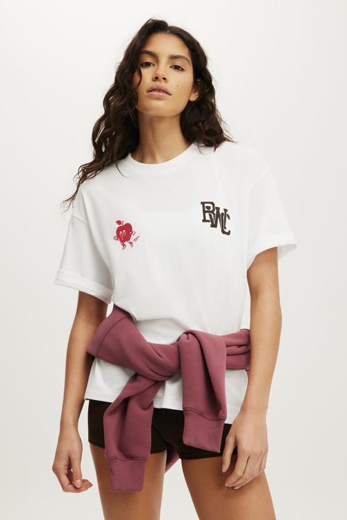 Active Graphic Tee - White/Collegiate