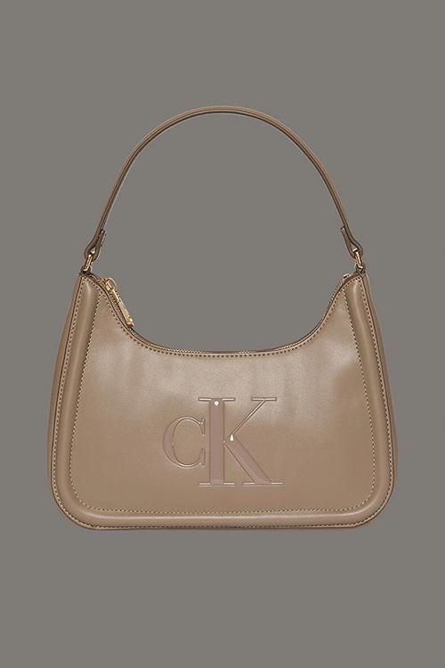 Bold ck small shoulder bag- desert taupe