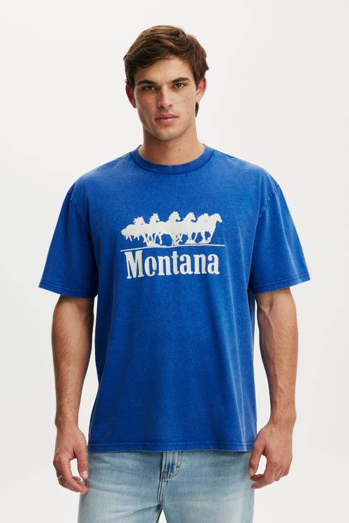 Everyday Fit Graphic T-shirt - Royal Blue/Montanna