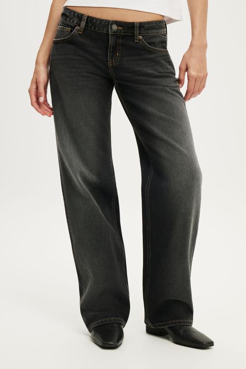 Low Rise Straight Jean - Drift Black