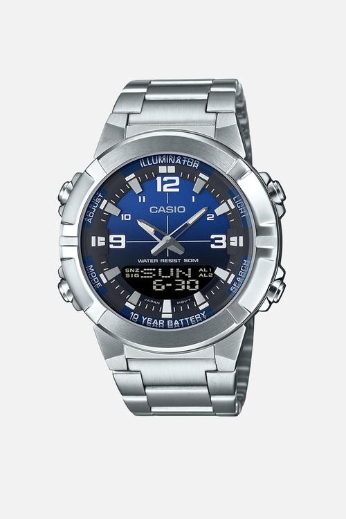 Anadigi Rnd Dial - Silver/Blue