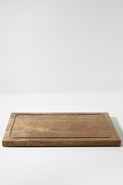 Square Wooden Butchers Block Natural