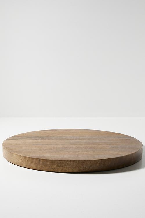 Round Wooden Butchers Block Natural
