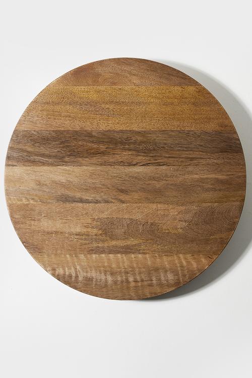 Round Wooden Butchers Block Natural