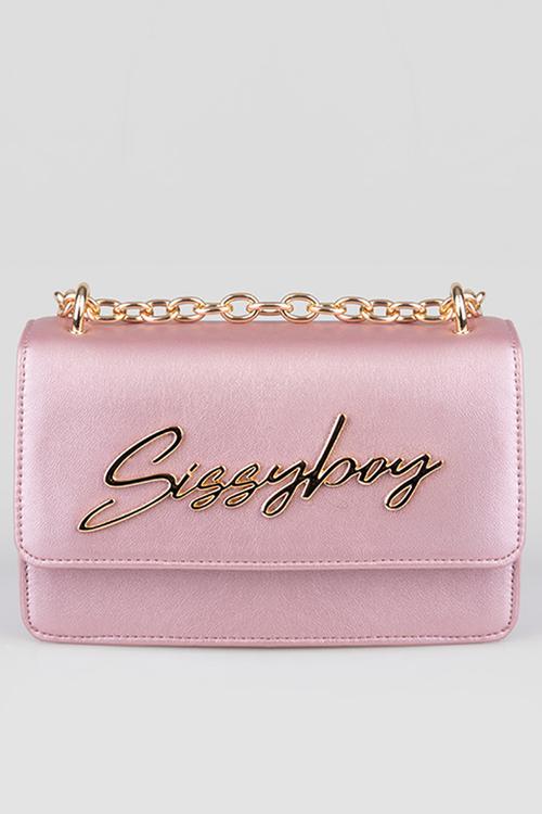 Slay Fest Metallic Crossbody Bag - Pink