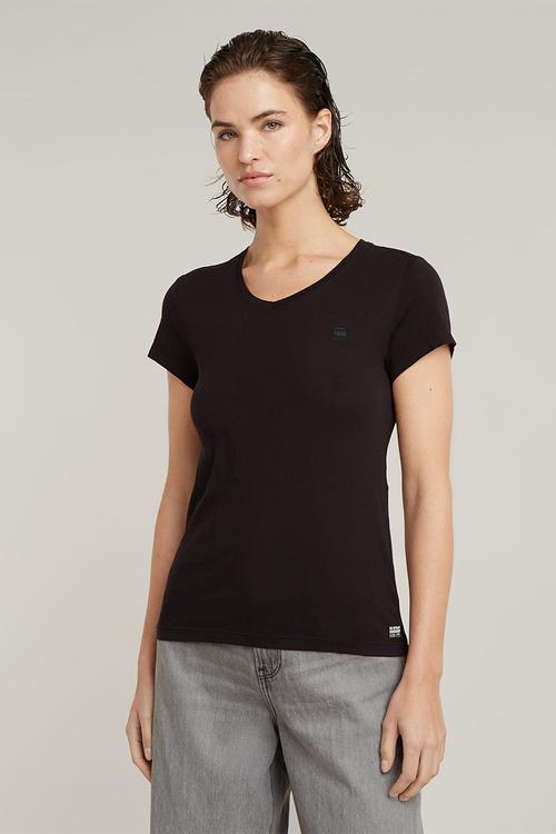 Eyben Slim V-Neck Top 2.0 Wmn - Dk Black