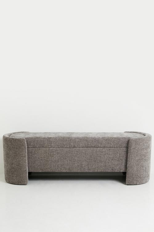 Cabo Storage Ottoman - Grey