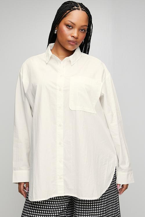 Plus Ultimate Cotton Shirt - White