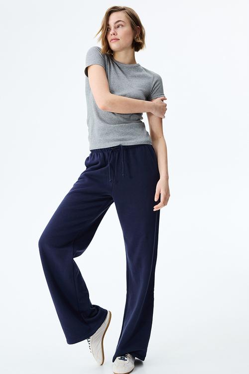 Wide joggers - navy blue