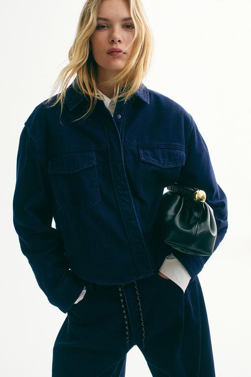 Denim shirt - dark denim blue