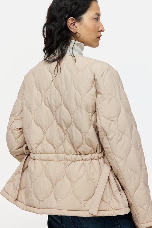 Thermolite quilted jacket - light beige