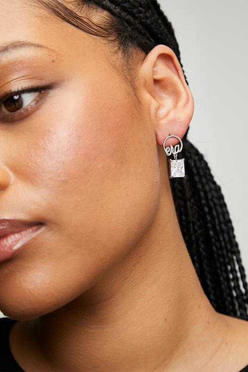 ERA Square drop earrings  - Silver