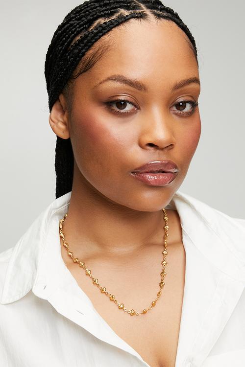 Elegant designer necklace  - gold