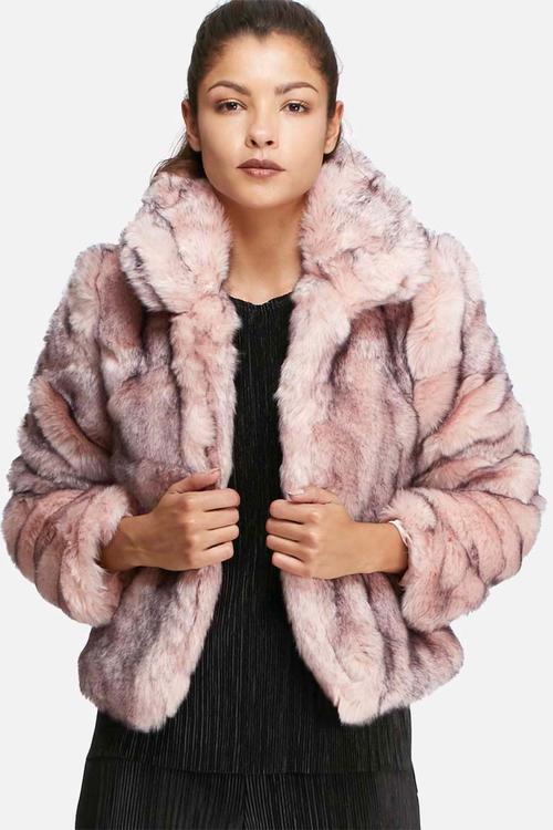 Short faux fur coat