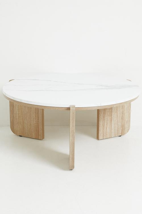 Freya Coffee Table - White & Natural
