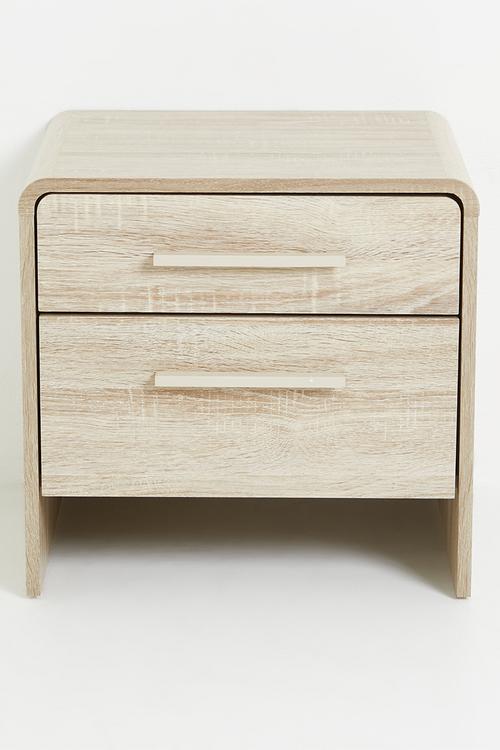 Millie 2 Drawer Bedside Table - Natural