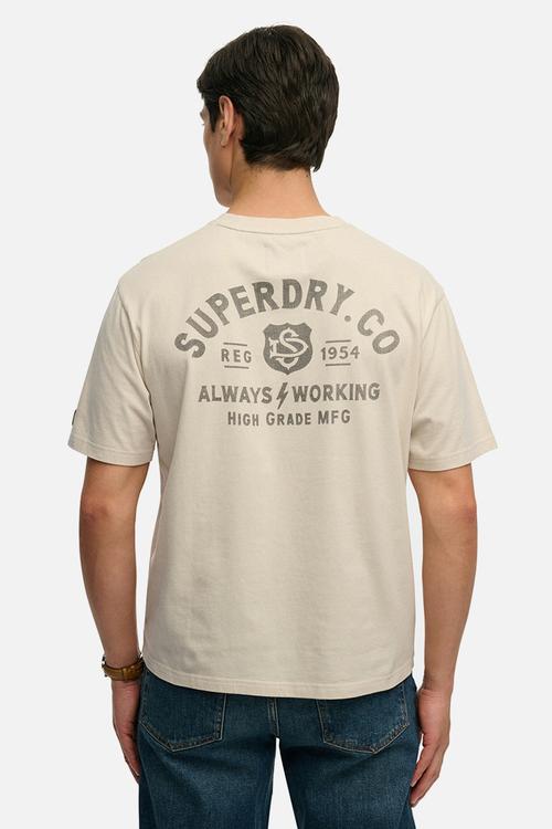 Heritage Biker Loose Tee - Rainy Day Grey