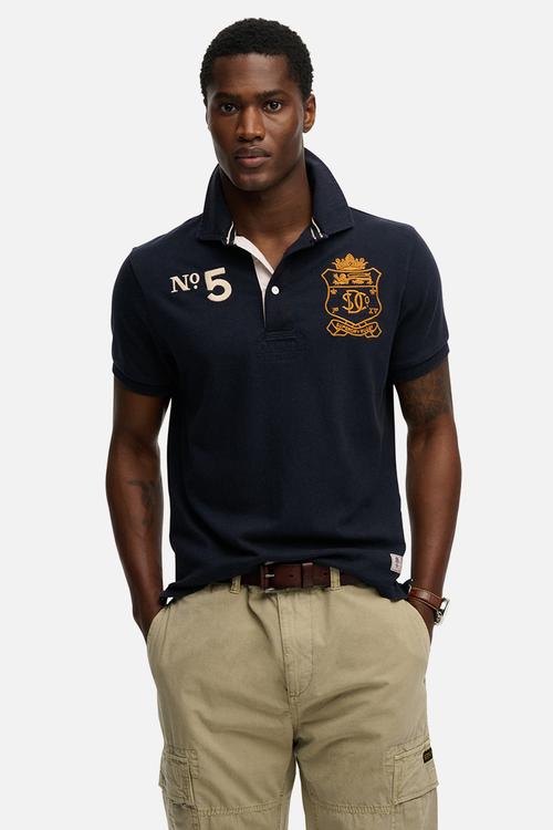 Double Emblem Jersey Short Sleeve Rugby - Eclipse Navy