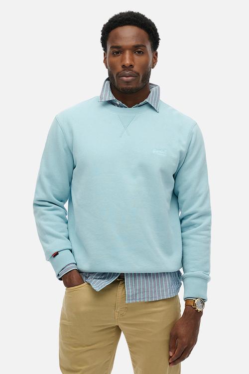 Essential Logo Crew Sweatshirt - Crystal Blue