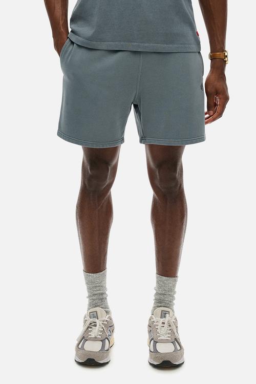 Micro Logo Short - Stormy Weather Blue