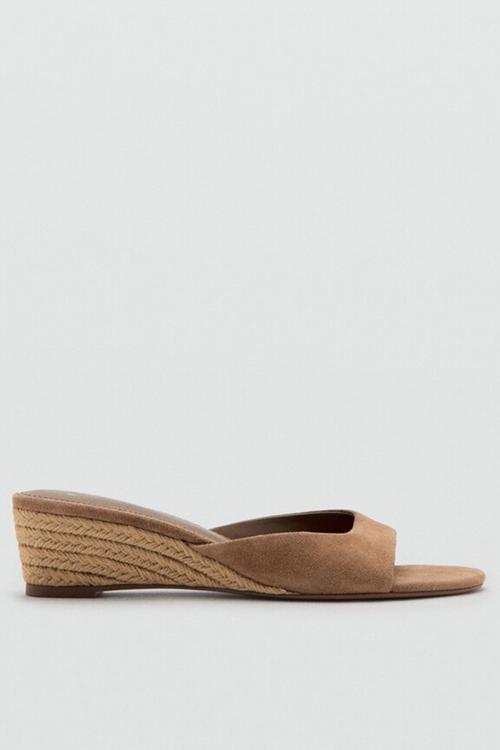 Bimba open toe mule - light pastel brown