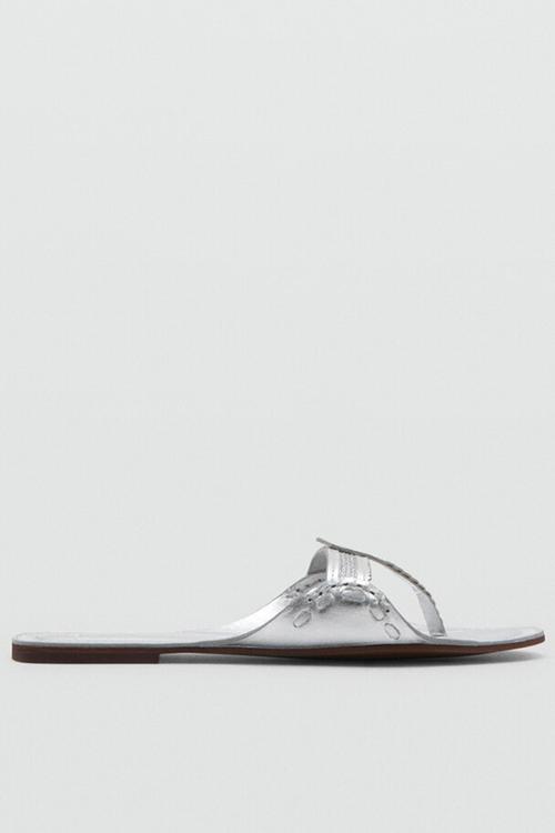 Felice t-bar slide - silver