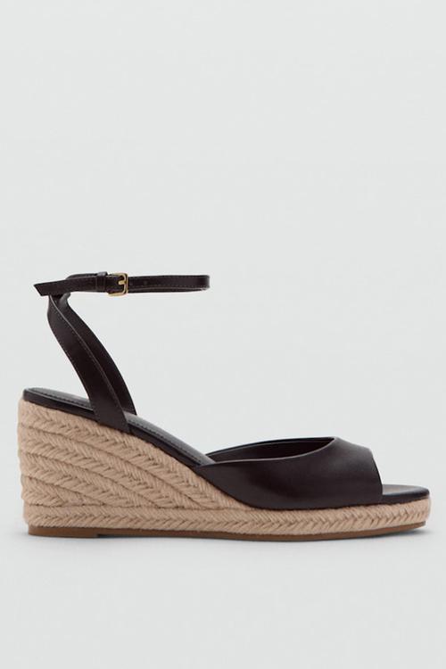 Dida open toe ankle strap - dark brown