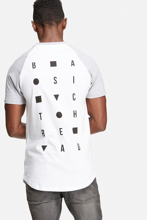 Graphic raglan tee