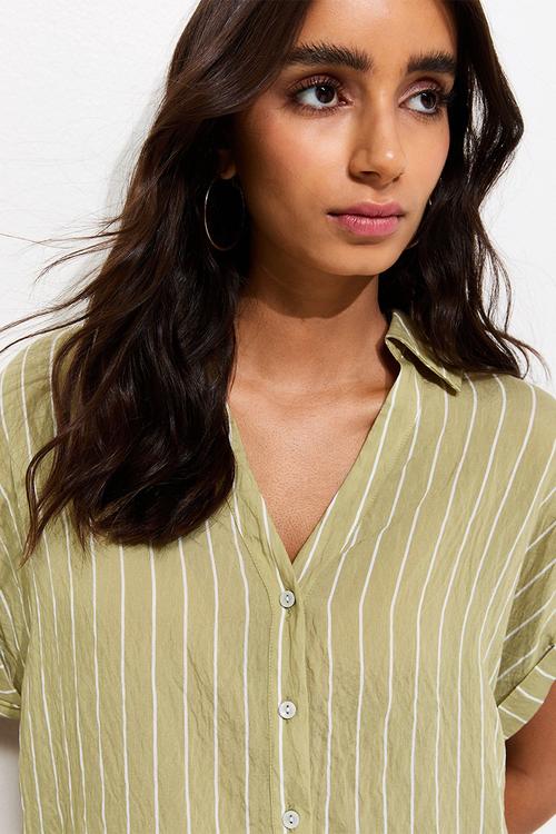 Jim steph stripe shirt - green