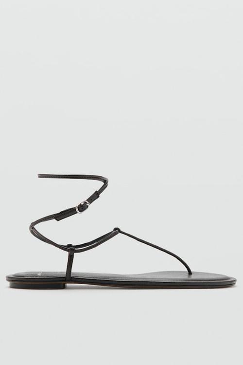 Minac thong ankle strap - dark brown