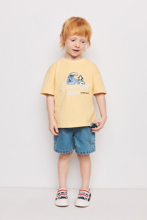 T-shirt Penguin - Medium Yellow